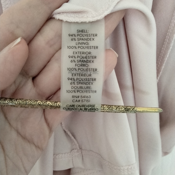 Calvin Klein Women's V-neck Sleeveless Belted Dress - Picture 16 of 16